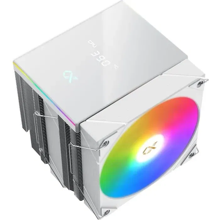 Xigmatek AK6 Dual Digital Arctic - Ventirad CPU pour Intel LGA 115X/1200/1700/1851 et AMD AM5/AM4 - 2 ventilateurs 120 mm ARGB - Blanc avec affichage digital Xigmatek AK6 Dual Digital Arctic - Ventirad CPU pour Intel LGA 115X/1200/1700/1851 et AMD AM5/AM4 - 2 ventilateurs 120 mm ARGB - Blanc avec affichage digital