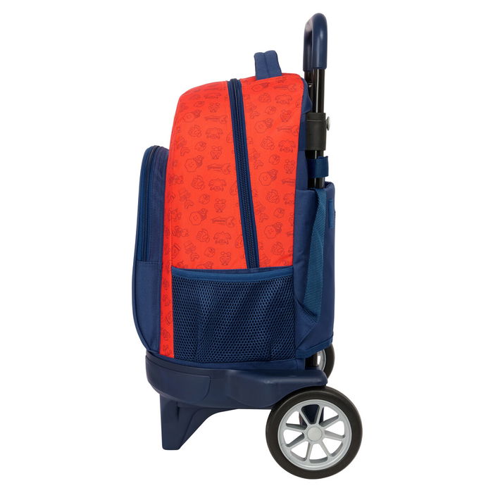 Cartable Super Mario Trick Rouge Bleu foncé 33 x 45 x 22 cm