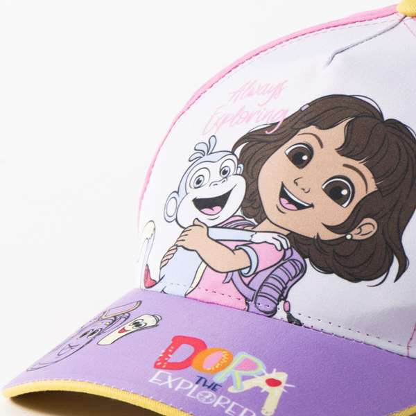 Cerdà Gorra Dora La Exploradora 53 cm - Casquette Dora l'exploratrice pour enfant 3 ans - Modèles assortis (Couleur violette)