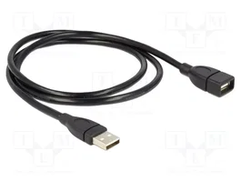 DELOCK Câble USB 2.0 A vers A 1m noir