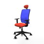 Piqueras y Crespo Chaise de Bureau Motilla Orange Foncé et Bleu