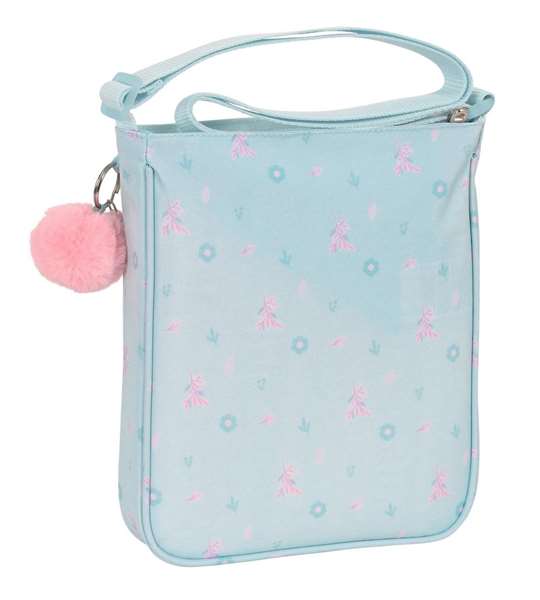 Safta Bolsito Bandolera Moos Garden - Sac bandoulière pour enfant 3 ans - Acolchado, Impression Rolling Printing - Turquoise, 21 x 25 x 4.5 cm