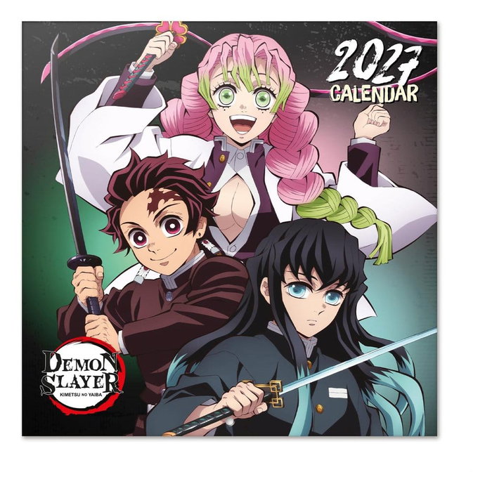 Grupo Erik Calendrier mural Demon Slayer 2027 30 x 30 cm Grupo Erik Calendrier mural Demon Slayer 2027 30 x 30 cm