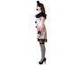 Disfraz Payasa Sangrienta Disfriz de Halloween - Costume de Clown Sanglant pour Femme, Robe Blanche et Effets Macabres, Taille XS/S, Polyester