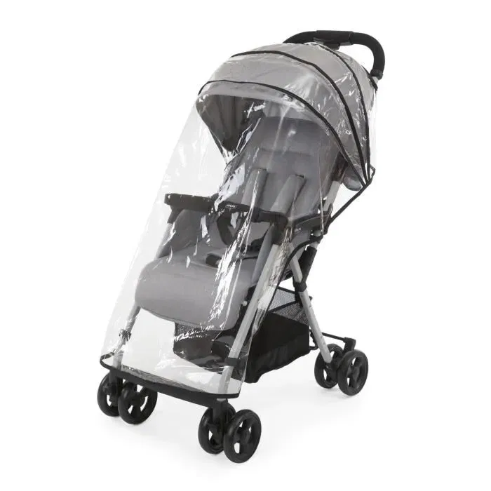 Chicco Ohlala 3 Poussette compacte ultra-légère - Dès la naissance jusqu'à 15 kg - Dossier inclinable - Arceau de sécurité - Gray Mist