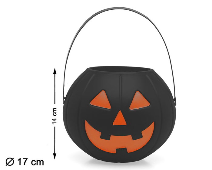 Calabaza Decorativa Halloween - Citrouille Décorative Noire pour Décoration Élégante ou Sinistre - 14x17 cm Calabaza Decorativa Halloween - Citrouille Décorative Noire pour Décoration Élégante ou Sinistre - 14x17 cm