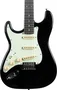 EKO Guitare Électrique Starter ST300 Type Strat Noire Pour Gauchers
