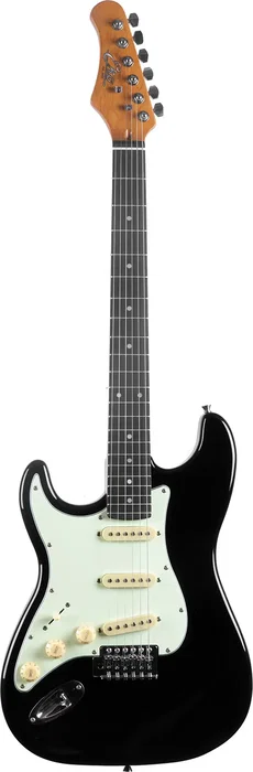 EKO Guitare Électrique Starter ST300 Type Strat Noire Pour Gauchers