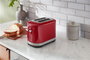 Kitchenaid 5KMT2109 EER Tostadora - Tostadora para 2 Rebanadas con Ranuras Extraanchas, 7 Niveles de Toste, Color Rojo