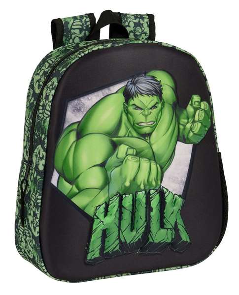 Safta Mochila 3D Hulk 27 x 33 x 10 cm - Sac à dos enfant 3 ans et plus Safta Mochila 3D Hulk 27 x 33 x 10 cm - Sac à dos enfant 3 ans et plus