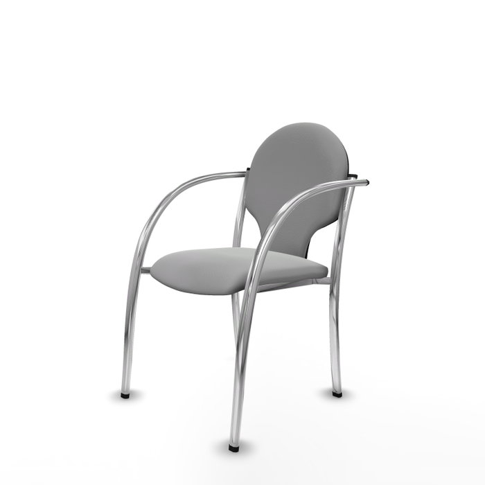 Piqueras Y Crespo Chaise Hellín Gris clair avec accoudoirs fixes Piqueras Y Crespo Chaise Hellín Gris clair avec accoudoirs fixes