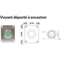 Uvoji Déport Visuel Voyant Bicolore pour Purificateur d'Eau OJI Van - Accessoire de Surveillance et Indicateur Lumineux - Installation Facile
