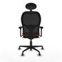 Piqueras y Crespo Chaise de Bureau avec Appui-tête Jorquera 3D036G1 Orange