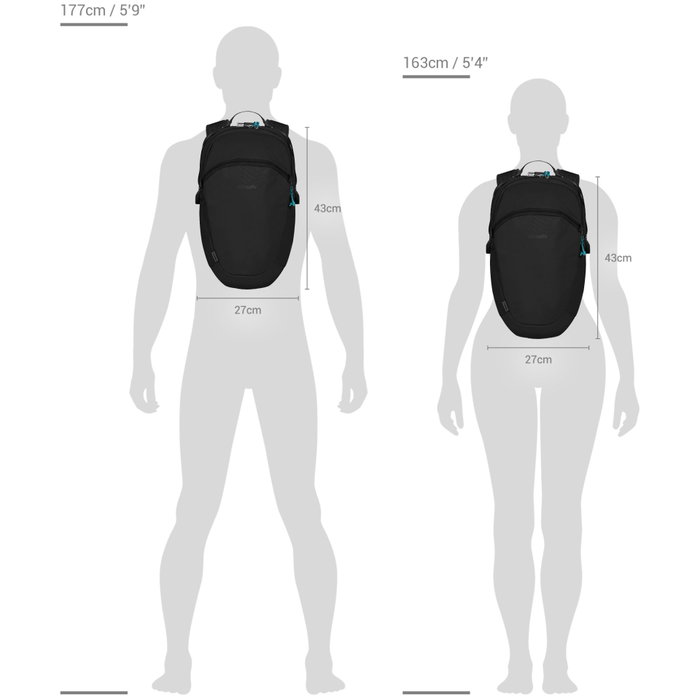 Pacsafe Eco 18L Backpack ECONYL® noir