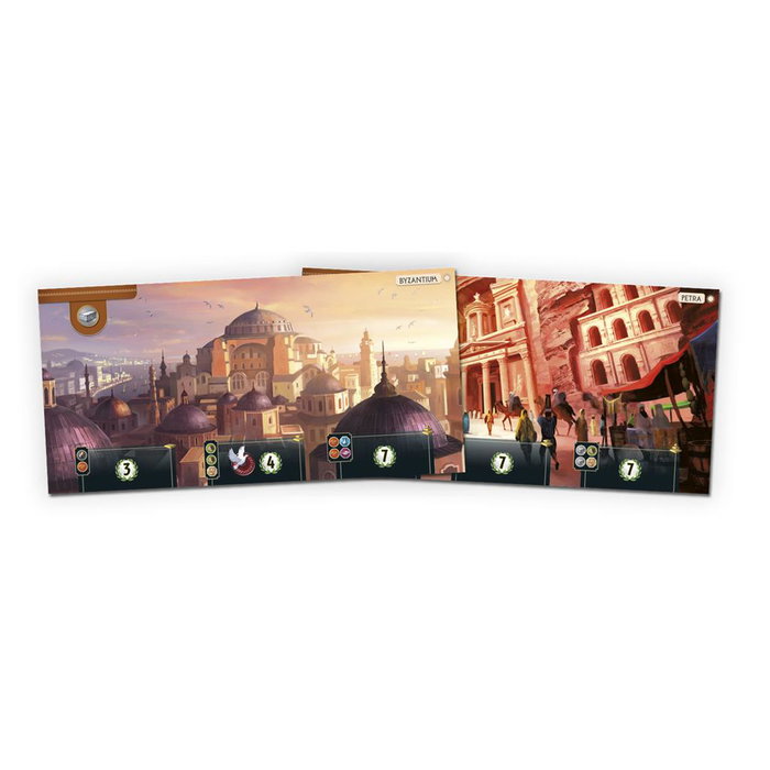 Asmodee 7 Wonders: Cities – Nueva Edición, Extension Jeu de Cartes, 3-7 Joueurs, 10+ Ans, Espagnol