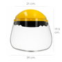 WOLFPACK LINEA PROFESIONAL Protège-visage en Polycarbonate Transparent avec Harnais, Jaune