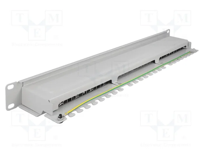 DELOCK Panneau de brassage Cat 6a 16 ports RJ45 1U 19 pouces