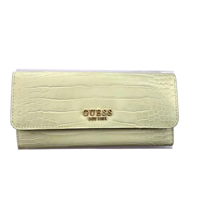 Guess Portefeuille Laurel en textile beige pour femme Guess Portefeuille Laurel en textile beige pour femme
