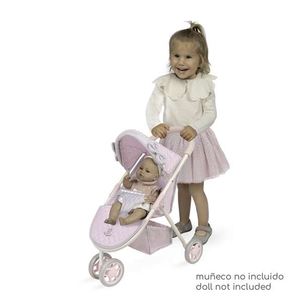 Decuevas - Chaise roulante Sophie à 3 roues pour poupées jusqu'à 50 cm