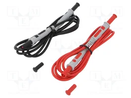CHAUVIN ARNOUX Kit de cordons de mesure noir et rouge avec prises bananes 4 mm