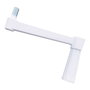 Micel Pr27 - Manille pour treuil de volet roulant, 40 kg, acier blanc, 140 x 75 x 20 mm