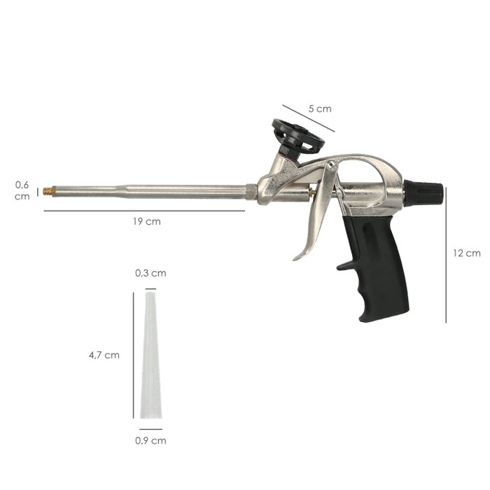 WOLFPACK LINEA PROFESIONAL Pistola pour mousse polyuréthane avec adaptateur PTFE WOLFPACK LINEA PROFESIONAL Pistola pour mousse polyuréthane avec adaptateur PTFE