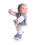 Muñecas Antonio Juan Dolly Musical Mon Premier Poupon Garçon 83207 - Poupée avec Capote, T-Shirt et Boîte à Musique, Jouet pour Enfants +18 Mois