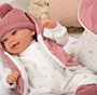 Muñecas Arias EL04684 Barbie Poupée Elegance 45 cm Rose avec Sac à Dos - Poupée de Poids
