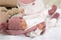 Muñecas Arias EL04684 Barbie Poupée Elegance 45 cm Rose avec Sac à Dos - Poupée de Poids