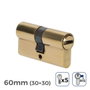 Edm Cylindre en laiton 60 mm (30+30 mm) Leva longue R15 avec 5 clés de sécurité