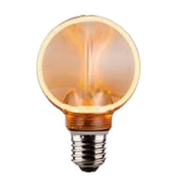 Fbright G80 Ampoule LED Décorative Halo Extérieur E27 4W 220lm 1800K Lumière Chaude Cristal Doré Ø80x120mm