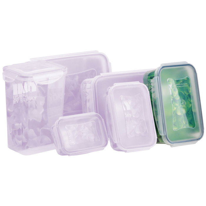 Day Contenant hermétique rectangulaire 1 L, lot de 5