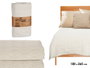 GIFTDECOR Couvre-lit Losanges Beige 180x260cm