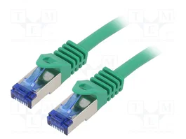 LOGILINK Cordon de raccordement Cat 6a S/FTP 1,5 m RJ45 vert