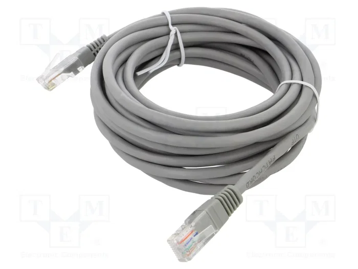 ART Câble Ethernet Patch Cord Cat 5e U/UTP 5m gris ART Câble Ethernet Patch Cord Cat 5e U/UTP 5m gris