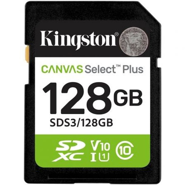 Carte Mémoire Micro SD avec Adaptateur Kingston Canvas Select Plus Gen3 128 GB