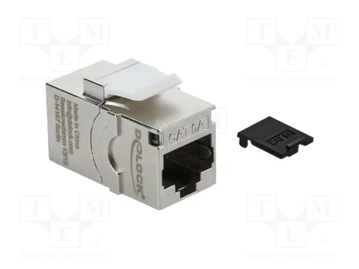 DELOCK Connecteur RJ45 Keystone Cat 6a argent DELOCK Connecteur RJ45 Keystone Cat 6a argent