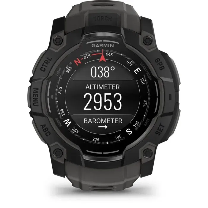 Garmin Instinct 3 Montre connectée 50mm - Réf. 010-03020-00 - Gris foncé - Taille L