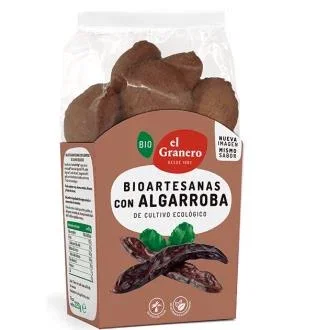 EL GRANERO Galletas Artesanas à la Caroube 220 g Bio - Biscuits Végétaliens EL GRANERO Galletas Artesanas à la Caroube 220 g Bio - Biscuits Végétaliens