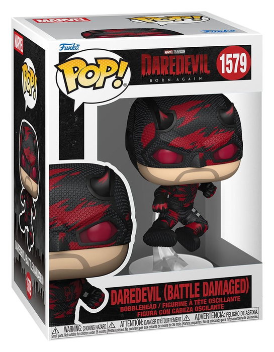 Funko POP! Marvel Daredevil: Born Again - Daredevil (Battle Damaged)