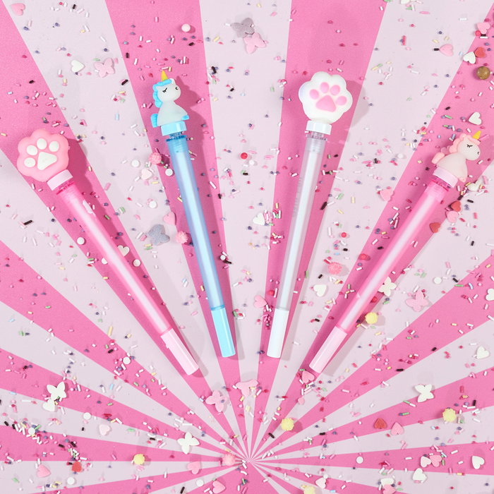The Concept Factory Stylo à bille rotatif Funny avec motifs assortis