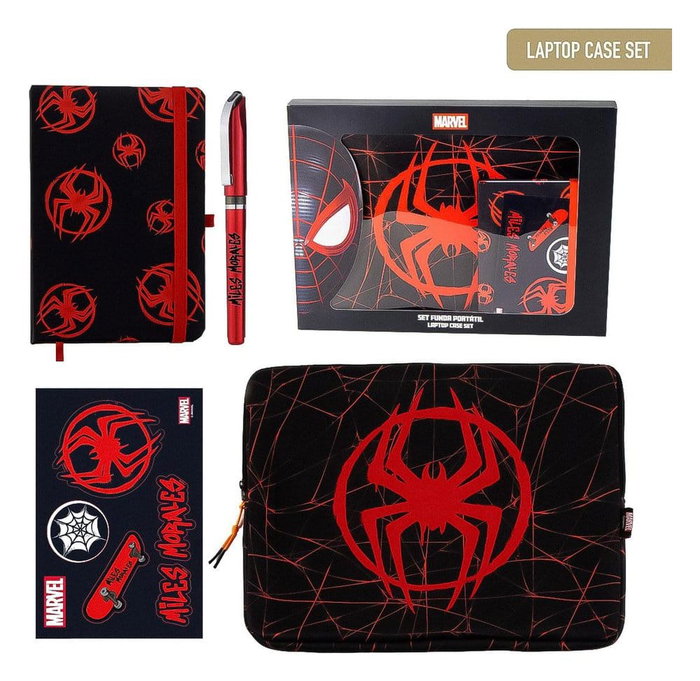 Cerdá Coffret cadeau Spiderman Miles Morales avec sacoche pour ordinateur portable Cerdá Coffret cadeau Spiderman Miles Morales avec sacoche pour ordinateur portable