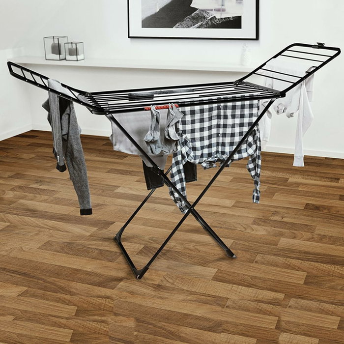 Séchoir Pliable Vileda Extra Black 174090 174 x 56 x 116 cm
