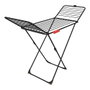 Vileda Tendedero Extra Ultimate noir mat 20 m avec technologie double blocage et barres aluminium XXL anti-plis
