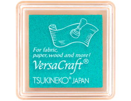 Tsukineko Tampon encreur textile VERSACRAFT bleu Aquamarine 33x33mm