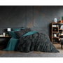 BigBuy Home Parure de couette Bleu pétrole à pois, 220 x 240 cm