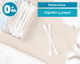 KioKids Bâtonnets Ouate 100% Coton et Papier - Boîte de 100 Unités - Hygiène Oreilles Bébé et Adulte, Sans Plastique