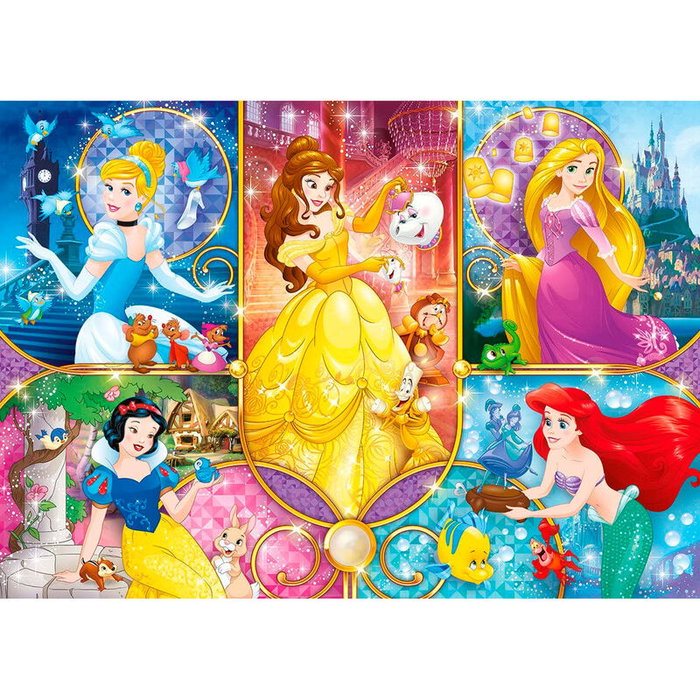 Clementoni Puzzle Brillant Princesas Disney 104 Pièces - Taille Puzzle 33.5x23.5 cm - Boîte 34.3x24.3x3.5 cm Clementoni Puzzle Brillant Princesas Disney 104 Pièces - Taille Puzzle 33.5x23.5 cm - Boîte 34.3x24.3x3.5 cm