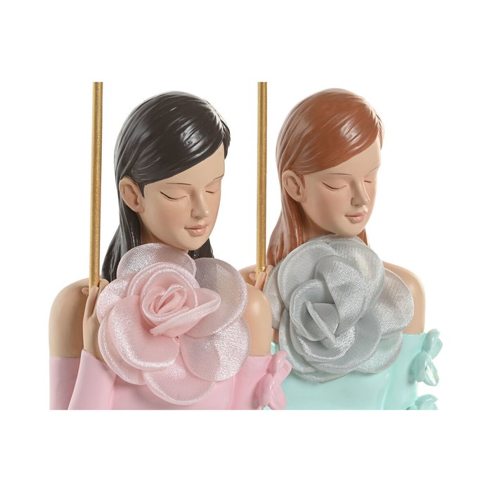 Porte-bijoux Home ESPRIT Vert Rose Résine 14 x 6 x 36 cm (2 Unités) Porte-bijoux Home ESPRIT Vert Rose Résine 14 x 6 x 36 cm (2 Unités)