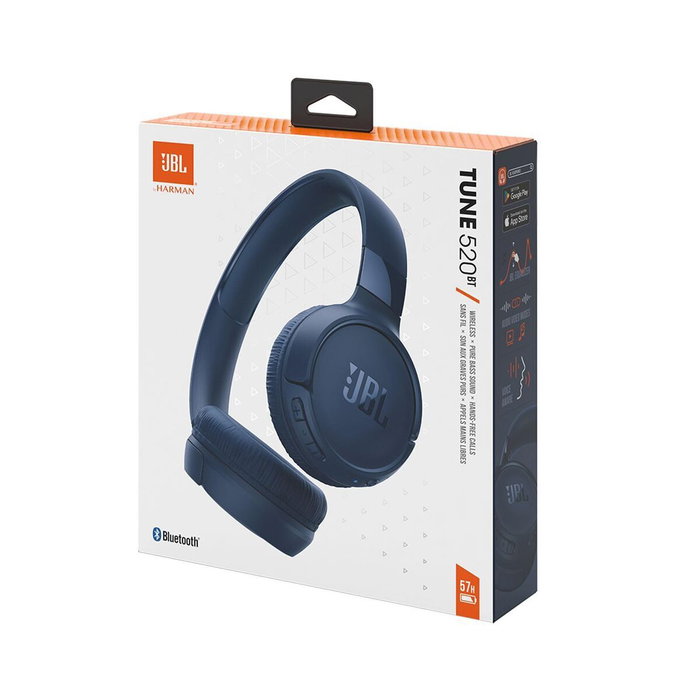 Casques avec Microphone JBL TUNE 520 BLUE Bleu